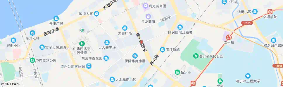 哈尔滨太古街_公交站地图_哈尔滨公交_妙搜公交查询2025
