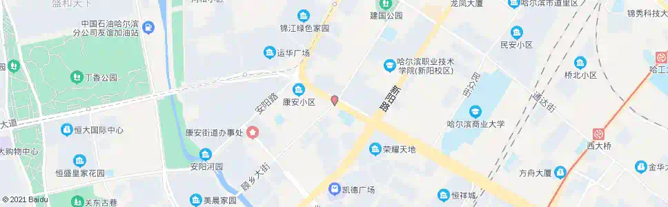 哈尔滨建国街(康安路路口)_公交站地图_哈尔滨公交_妙搜公交查询2025