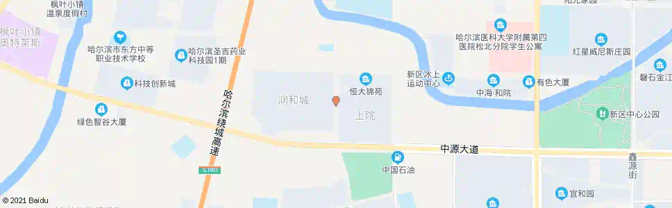 哈尔滨上院小区_公交站地图_哈尔滨公交_妙搜公交查询2025