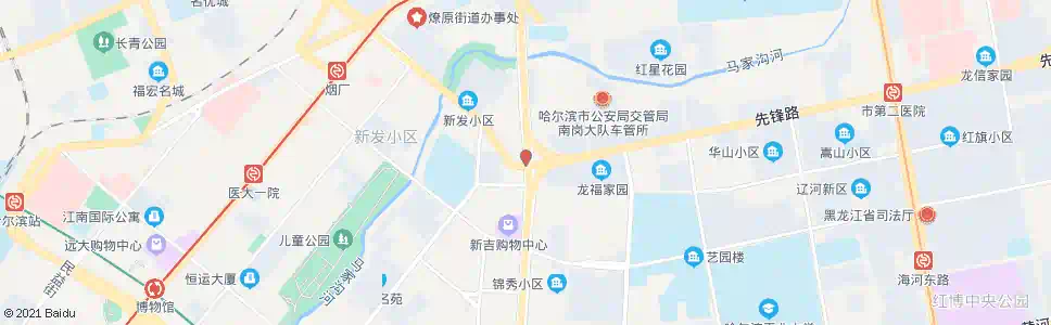 哈尔滨宣化街先锋路路口_公交站地图_哈尔滨公交_妙搜公交查询2025