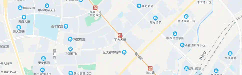 哈尔滨工农大街(丽江路路口)_公交站地图_哈尔滨公交_妙搜公交查询2025