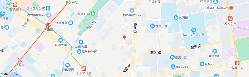 哈尔滨宣德街_公交站地图_哈尔滨公交_妙搜公交查询2025