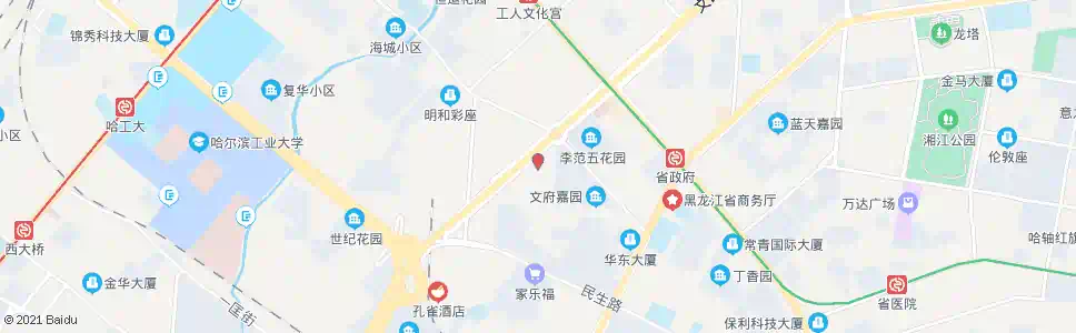 哈尔滨一二五中_公交站地图_哈尔滨公交_妙搜公交查询2025