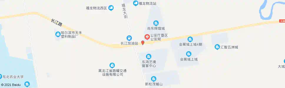 哈尔滨长江路(禧龙大街)_公交站地图_哈尔滨公交_妙搜公交查询2025