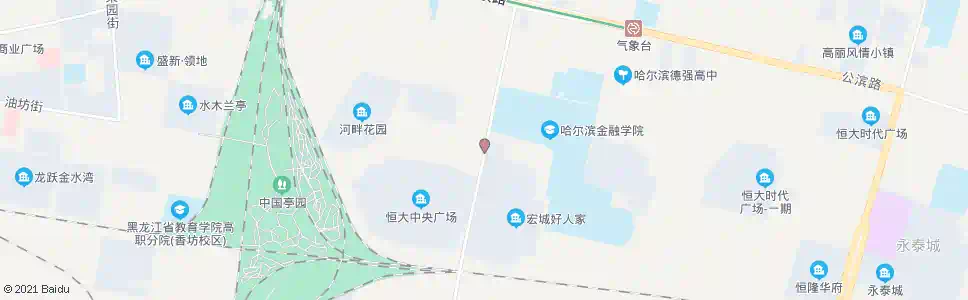 哈尔滨二水文_公交站地图_哈尔滨公交_妙搜公交查询2025