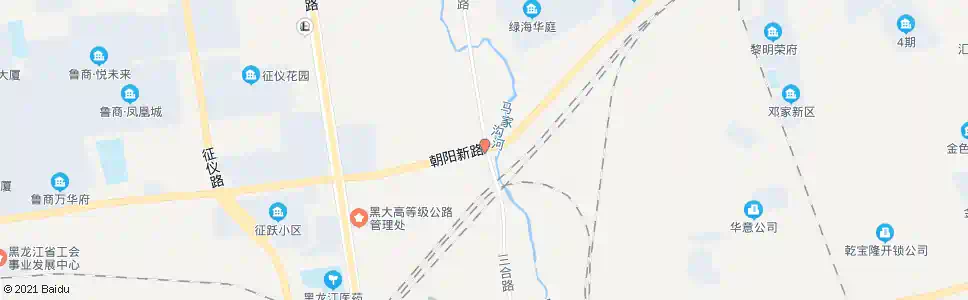 哈尔滨三合路小区_公交站地图_哈尔滨公交_妙搜公交查询2025