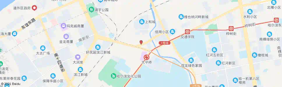 哈尔滨市老年医院_公交站地图_哈尔滨公交_妙搜公交查询2025