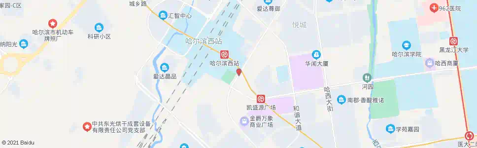 哈尔滨中兴大道(哈尔滨大街口)_公交站地图_哈尔滨公交_妙搜公交查询2025