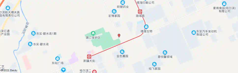 哈尔滨双拥路新疆大街口_公交站地图_哈尔滨公交_妙搜公交查询2025