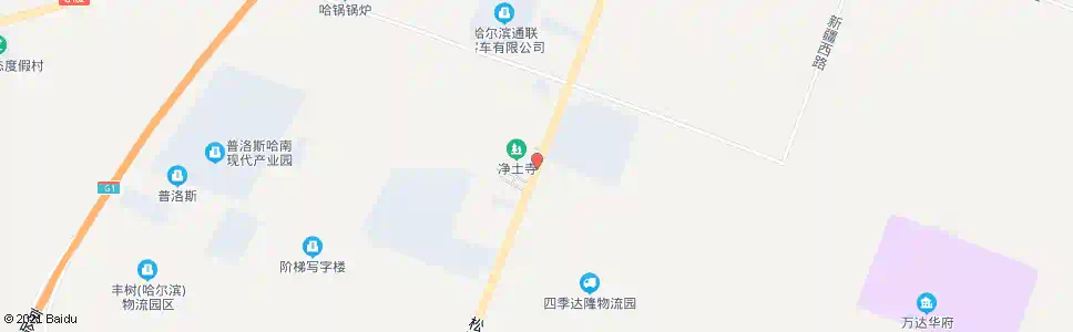 哈尔滨净土寺_公交站地图_哈尔滨公交_妙搜公交查询2025