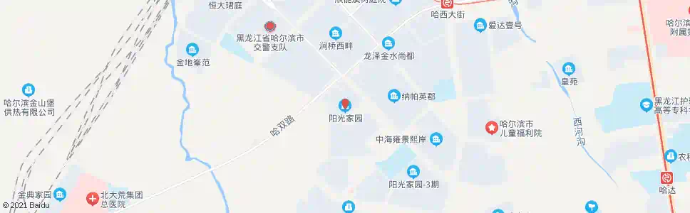 哈尔滨阳光家园_公交站地图_哈尔滨公交_妙搜公交查询2025