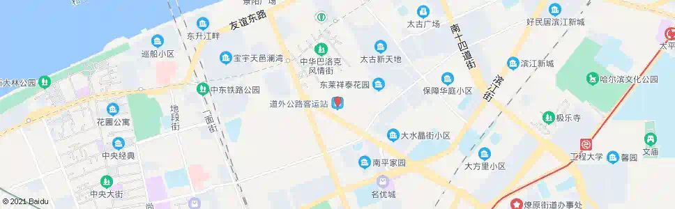 哈尔滨道外客运站_公交站地图_哈尔滨公交_妙搜公交查询2025