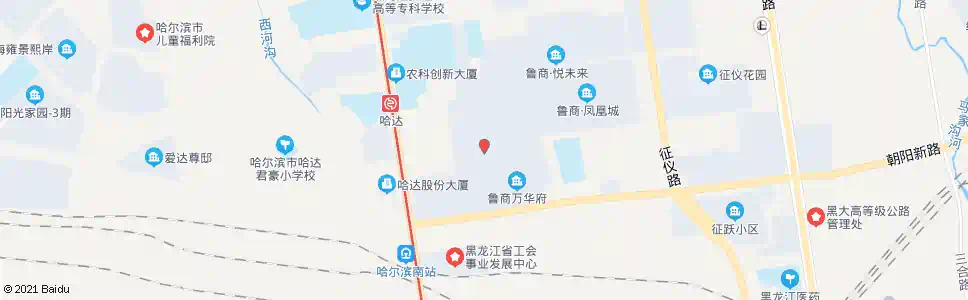 哈尔滨鲁商松江新城_公交站地图_哈尔滨公交_妙搜公交查询2025