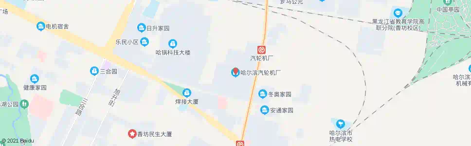 哈尔滨汽轮机厂(通乡街)_公交站地图_哈尔滨公交_妙搜公交查询2025