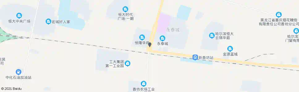哈尔滨香坊油库_公交站地图_哈尔滨公交_妙搜公交查询2025