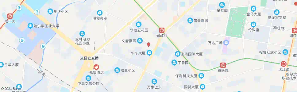 哈尔滨文府街_公交站地图_哈尔滨公交_妙搜公交查询2025