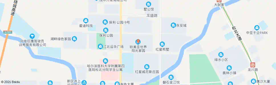 哈尔滨欧美亚世界阳光东门_公交站地图_哈尔滨公交_妙搜公交查询2025