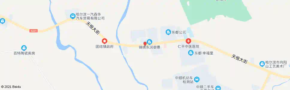 哈尔滨团结镇(东风)_公交站地图_哈尔滨公交_妙搜公交查询2025