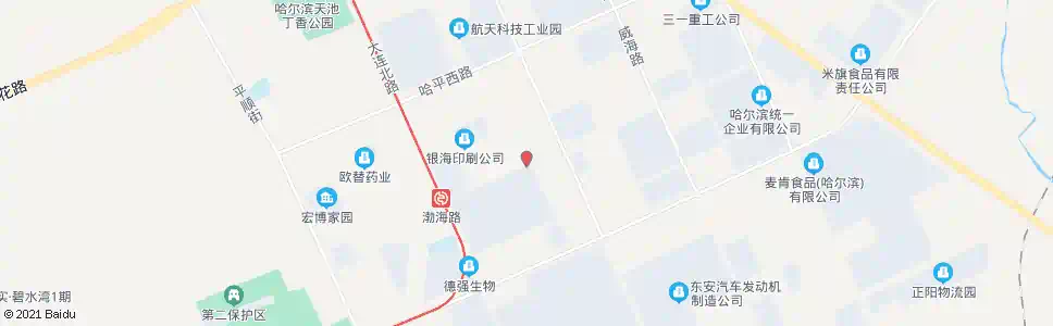 哈尔滨珍宝岛药业(烟台路)_公交站地图_哈尔滨公交_妙搜公交查询2025