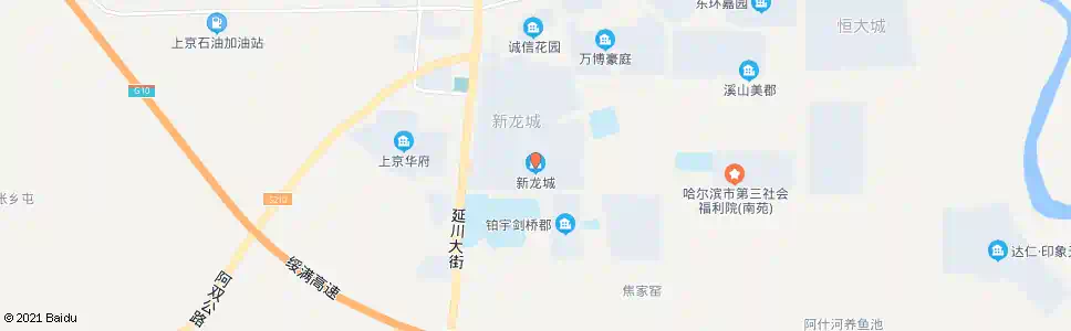 哈尔滨新龙城_公交站地图_哈尔滨公交_妙搜公交查询2025