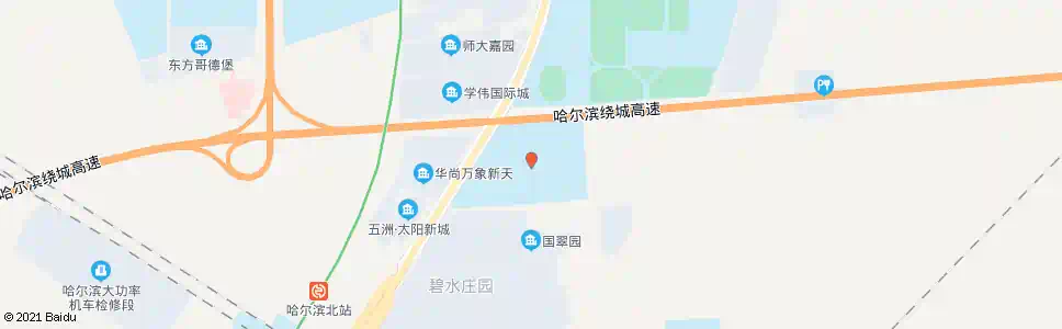 哈尔滨恒星外国语学院道口_公交站地图_哈尔滨公交_妙搜公交查询2025