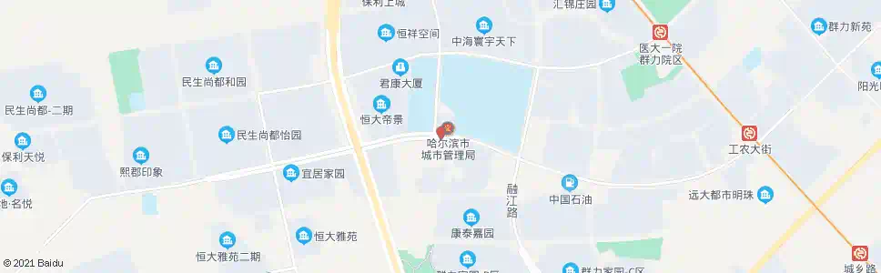 哈尔滨四方台大道_公交站地图_哈尔滨公交_妙搜公交查询2025