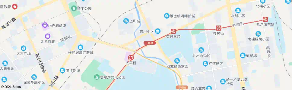 哈尔滨太平桥_公交站地图_哈尔滨公交_妙搜公交查询2025
