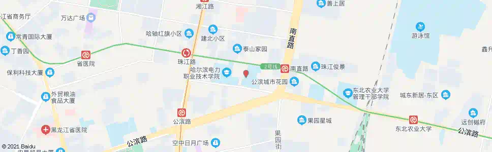 哈尔滨十一中学(建北街口)_公交站地图_哈尔滨公交_妙搜公交查询2025