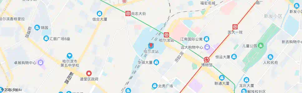 哈尔滨新建公司_公交站地图_哈尔滨公交_妙搜公交查询2025