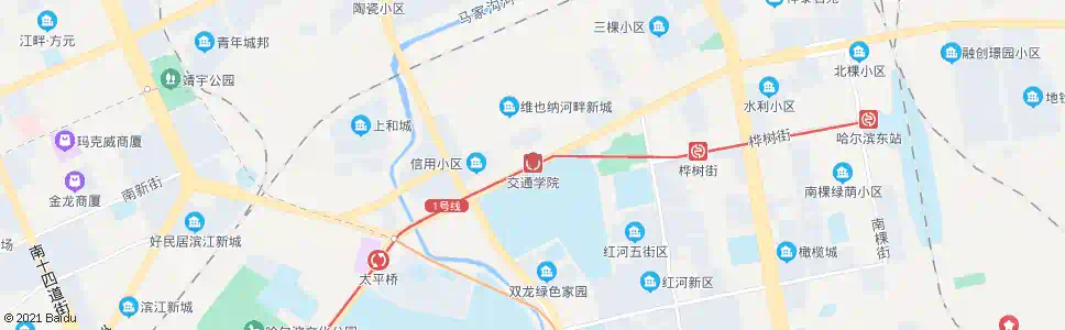 哈尔滨交通学院站_公交站地图_哈尔滨公交_妙搜公交查询2025