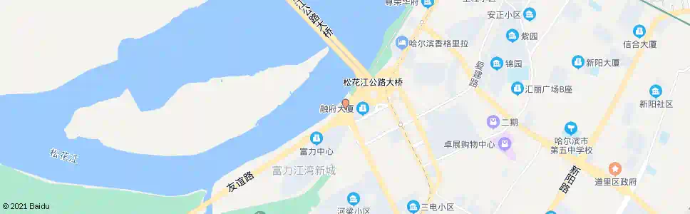 哈尔滨友谊路河鼓街口_公交站地图_哈尔滨公交_妙搜公交查询2025