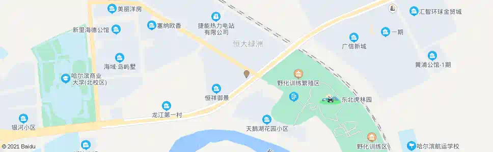 哈尔滨虎林园_公交站地图_哈尔滨公交_妙搜公交查询2025