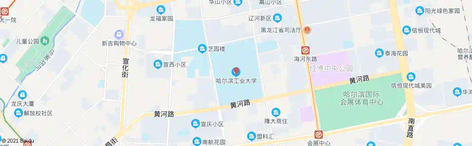 哈尔滨哈工大二学区_公交站地图_哈尔滨公交_妙搜公交查询2025