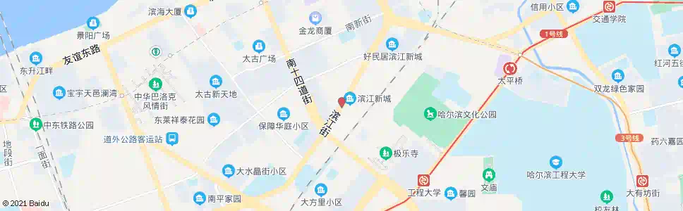 哈尔滨滨江新城公交首末站_公交站地图_哈尔滨公交_妙搜公交查询2025