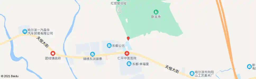哈尔滨天恒山_公交站地图_哈尔滨公交_妙搜公交查询2025