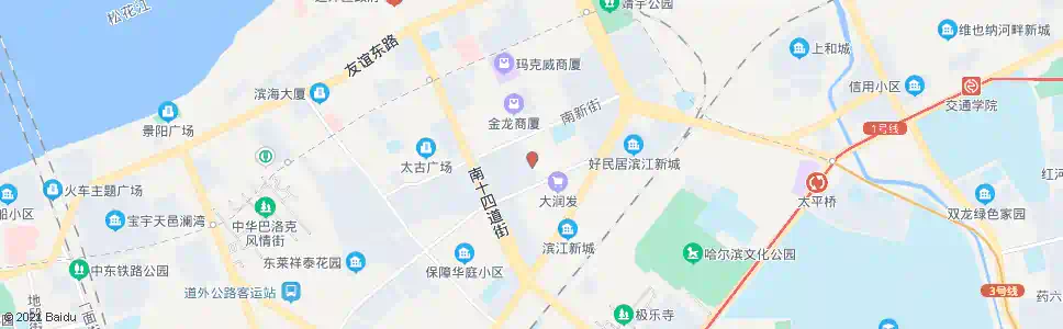 哈尔滨南新十六道街_公交站地图_哈尔滨公交_妙搜公交查询2025