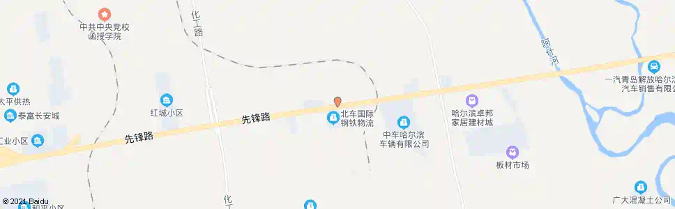 哈尔滨东化工路(先锋路路口)_公交站地图_哈尔滨公交_妙搜公交查询2025
