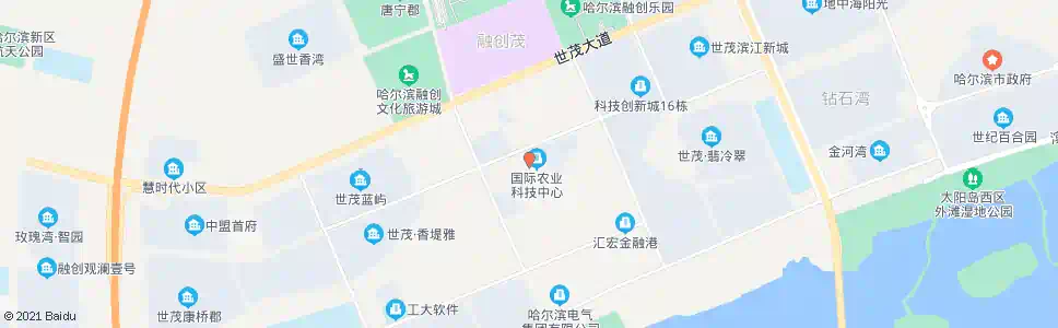 哈尔滨农科院(松北)_公交站地图_哈尔滨公交_妙搜公交查询2025
