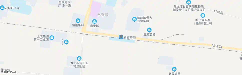 哈尔滨新香坊_公交站地图_哈尔滨公交_妙搜公交查询2025