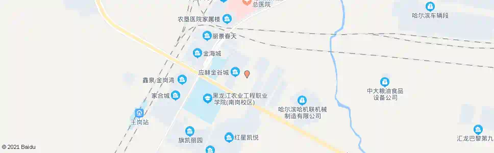 哈尔滨红旗农场中学_公交站地图_哈尔滨公交_妙搜公交查询2025