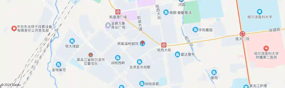 哈尔滨辰能溪树庭院_公交站地图_哈尔滨公交_妙搜公交查询2025