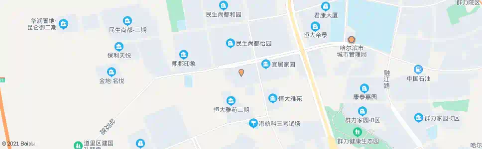 哈尔滨宜居家园一号门_公交站地图_哈尔滨公交_妙搜公交查询2025