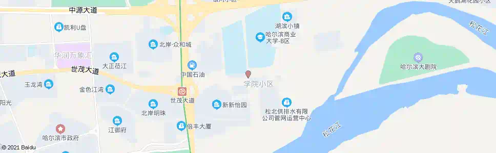 哈尔滨松北一路与学海街交口_公交站地图_哈尔滨公交_妙搜公交查询2025