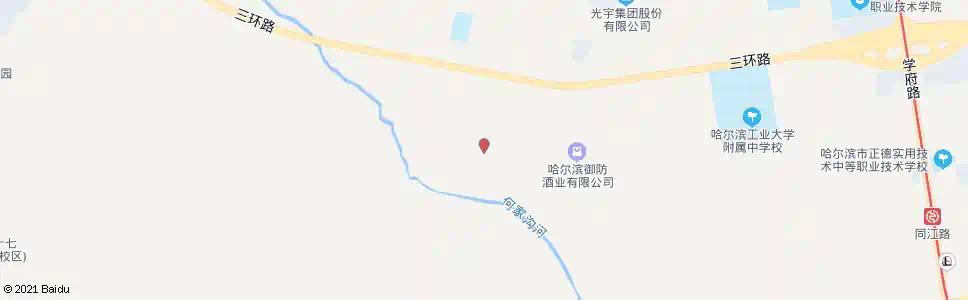 哈尔滨靠山村_公交站地图_哈尔滨公交_妙搜公交查询2025