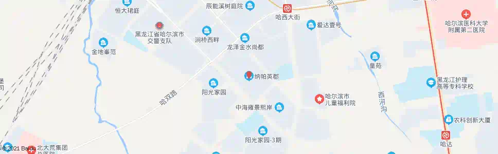 哈尔滨纳帕英郡小区_公交站地图_哈尔滨公交_妙搜公交查询2025