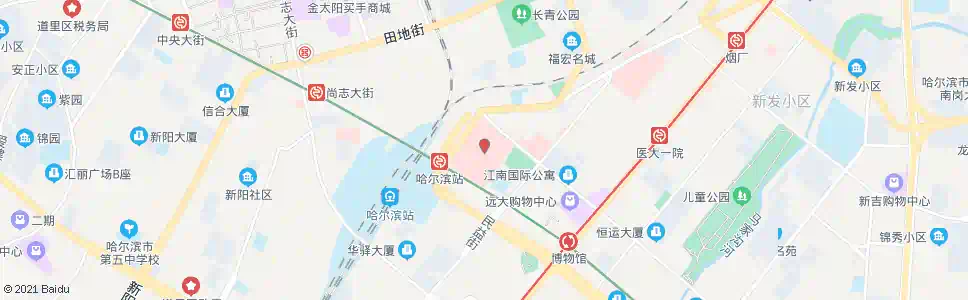 哈尔滨哈医大附属第四医院_公交站地图_哈尔滨公交_妙搜公交查询2025