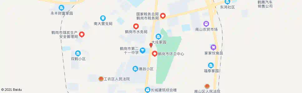 鹤岗二十一中_公交站地图_鹤岗公交_妙搜公交查询2025