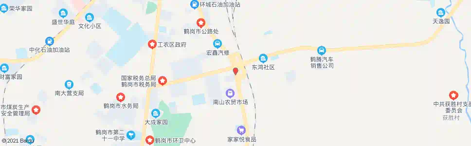 鹤岗南山区政府_公交站地图_鹤岗公交_妙搜公交查询2025