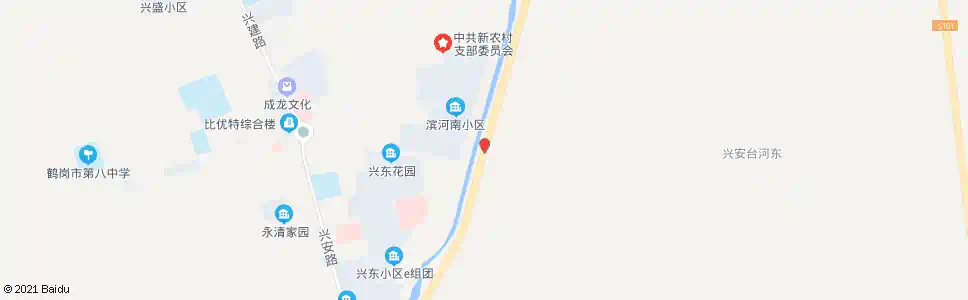 鹤岗北桥_公交站地图_鹤岗公交_妙搜公交查询2025