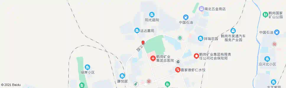 鹤岗公园西门_公交站地图_鹤岗公交_妙搜公交查询2025